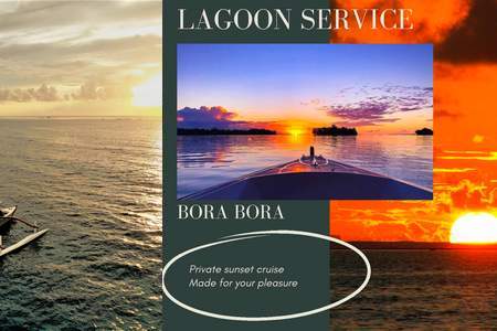 croisière au Coucher du soleil à Bora Bora