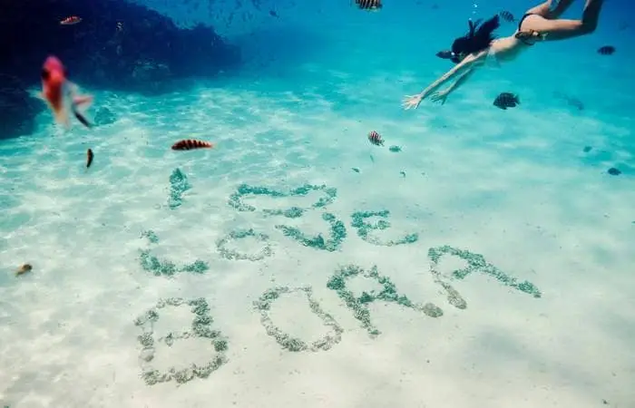 Snorkeling dans le lagon de Bora Bora