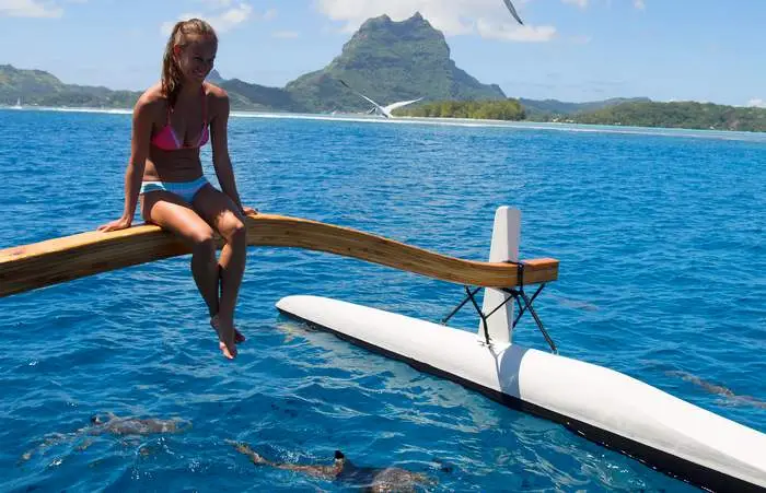 Requins dans le lagon de Bora Bora