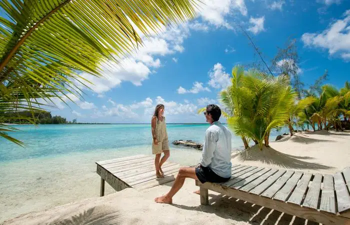 Cocotiers à Bora Bora