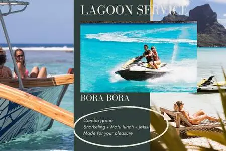 Combo snorkeling et jet-ski à Bora Bora