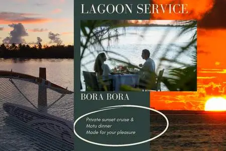 Coucher du soleil Luxury et dîner sur le motu