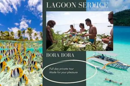 Tour privé en journée complète avec déjeuner sur le motu à Bora Bora